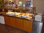 Der Speisesaal mit Buffet im Agapi Beach Hotel in Ammoudara (GR).